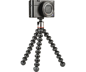 JOBY GorillaPod 325 Schwarz/Charcoal – Flexibles Mini-Stativ für Kamera und unterwegs