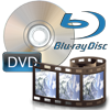 Eine DVD und davor ist ein kleiner Filmstreifen/Negativstreifen zu sehen