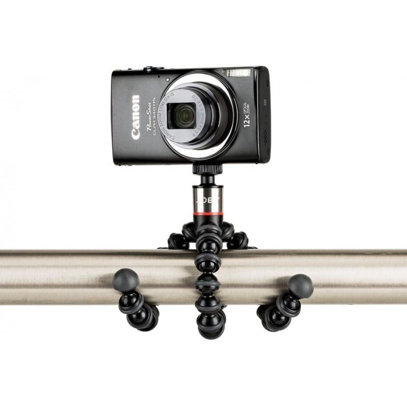 JOBY GorillaPod 325 Schwarz/Charcoal – Flexibles Mini-Stativ für Kamera und unterwegs