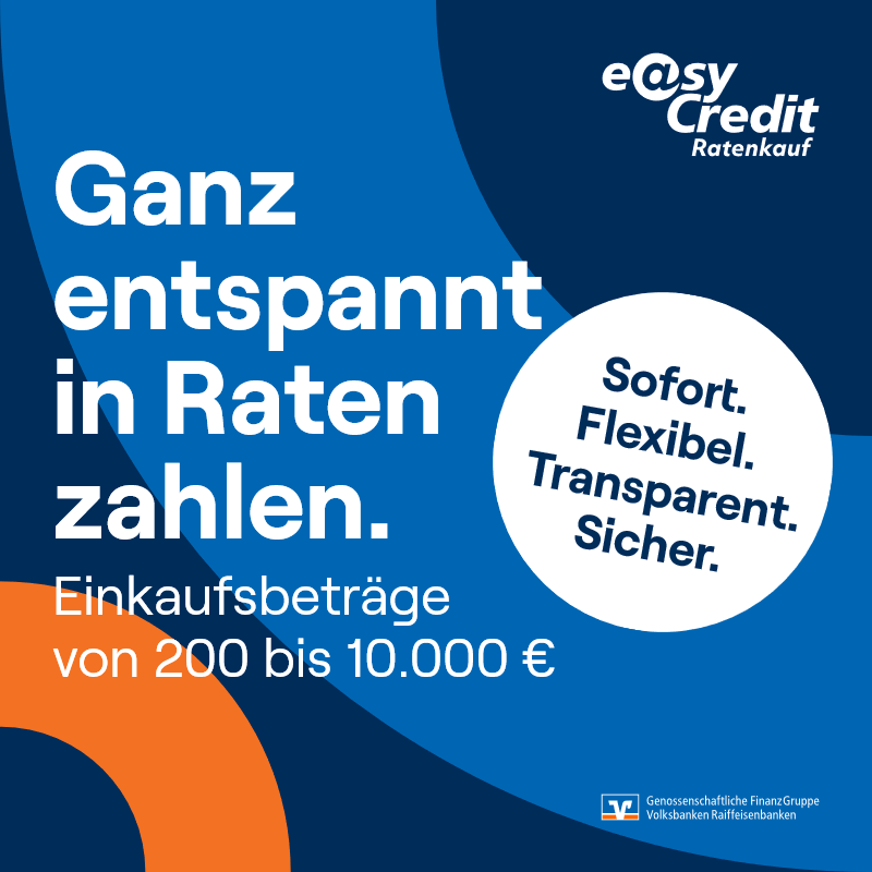 Banner zur easy credit Finanzierung quadratisch