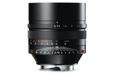 Lichtstarkes 50-mm-Festbrennweitenobjektiv mit manueller Fokussierung und Blende f/0,95