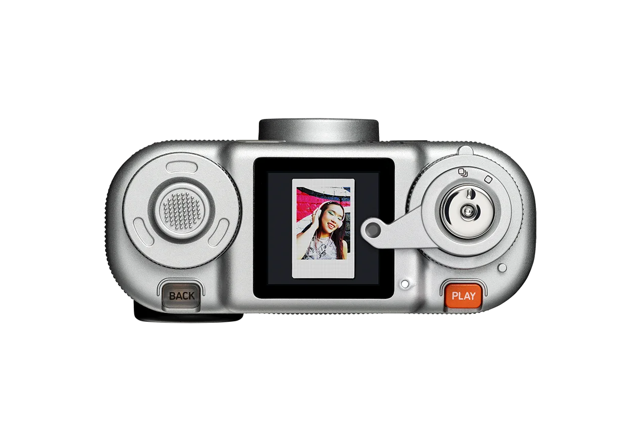 FUJIFILM instax Pal 2 Black – kompakte Digitalkamera mit Sucher und LCD