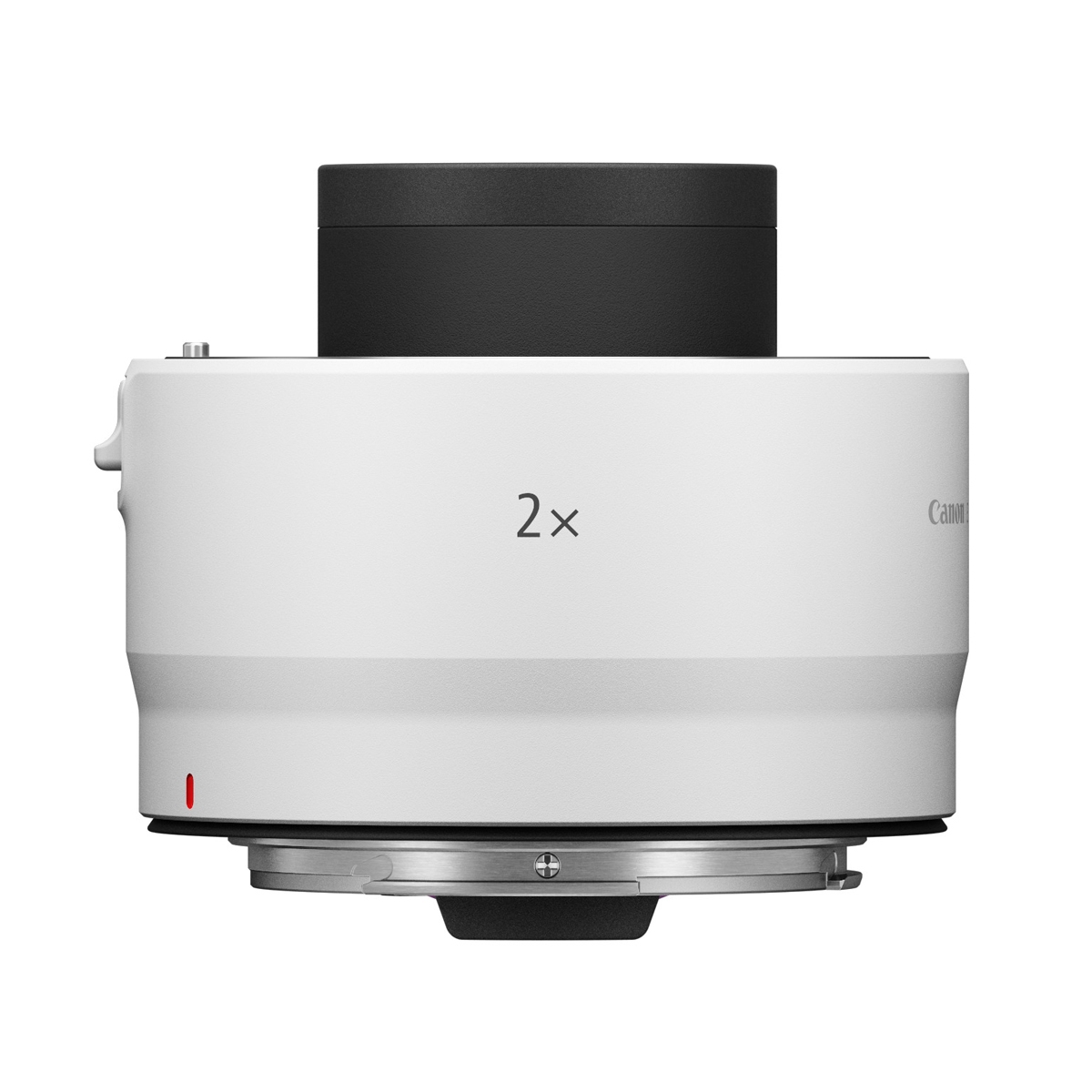 Canon Extender RF 2x Telekonverter in Weiß – Seitenansicht