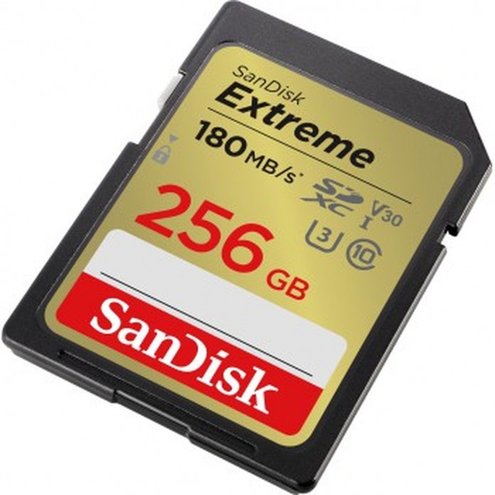 SanDisk Extreme SD 180MB/s U3 V30 SDXC 256GB