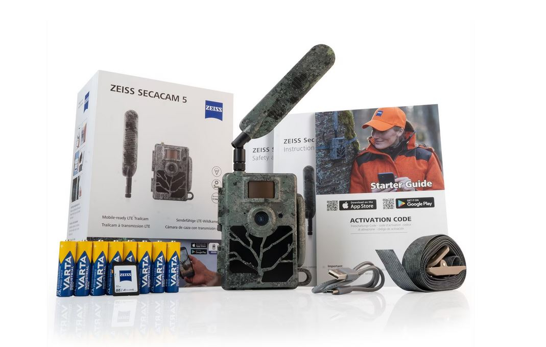 ZEISS Secacam Wildkamera-Set mit Zubehör, Batterien und Verpackung