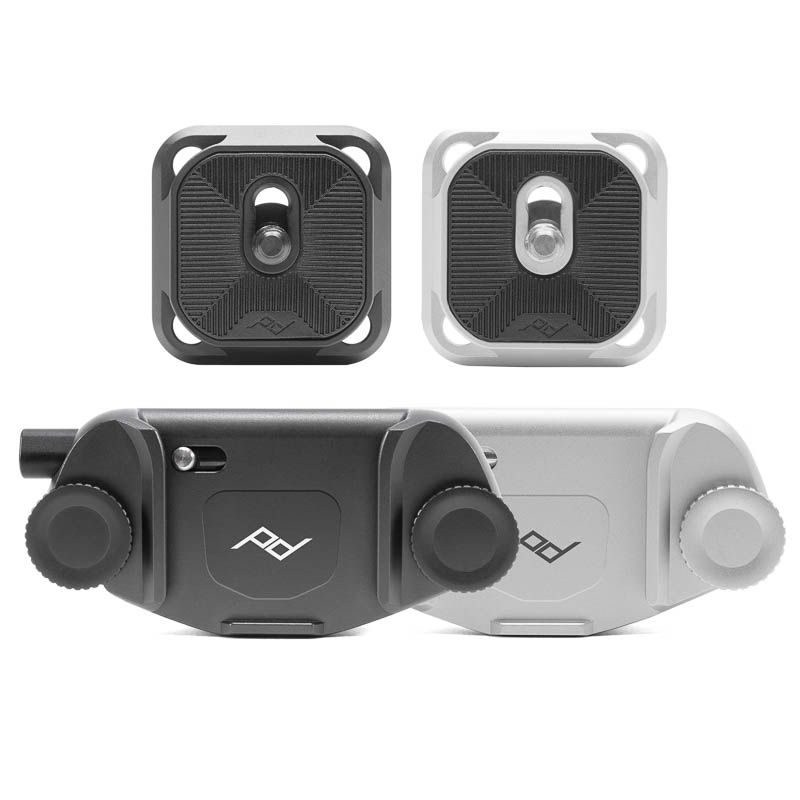 Peak Design Capture Clip v3 Silver - Kameraclip zum Tragen von DSLR-/DSLM-Kameras an Gurten oder Gürteln