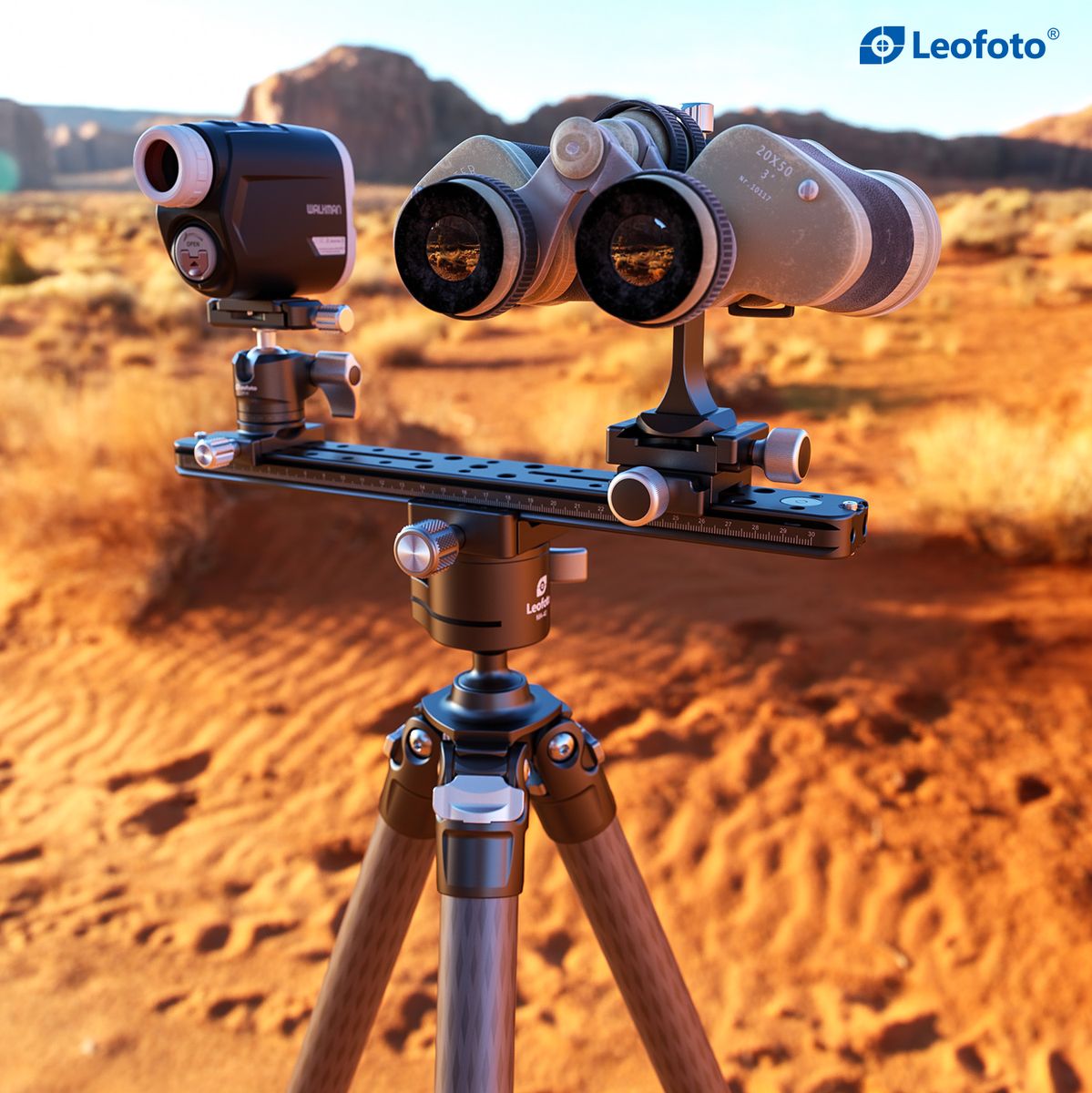 Leofoto FDM-03 Binocular Rangefinder Rail Kit