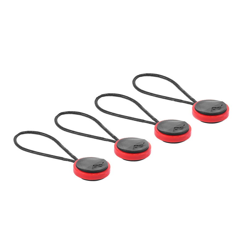 Peak Design Micro Anchor 4x Ankerschlaufe Schwarz-Rot - z.B. für Leash, Cuff, Slide, Slide Lite oder Clutch